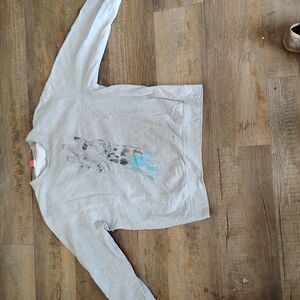 Gray Giraffe Print SweatShirt